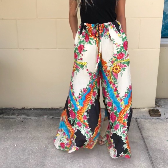 Authentic Gucci 2018 Resort palazzo pants size M/L - Picture 4 of 7